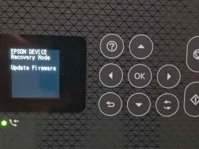 爱普生L5298打印机固件更新失败提示