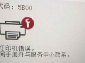 佳能打印机显示5B00废墨清零,为什么选择软诚修远程在线清零?