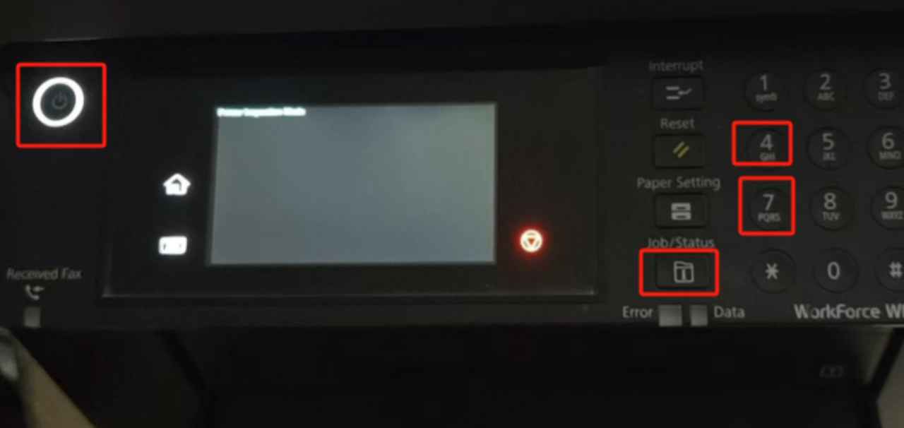 爱普生WF7845打印机固件更新失败显示英文刷机教程